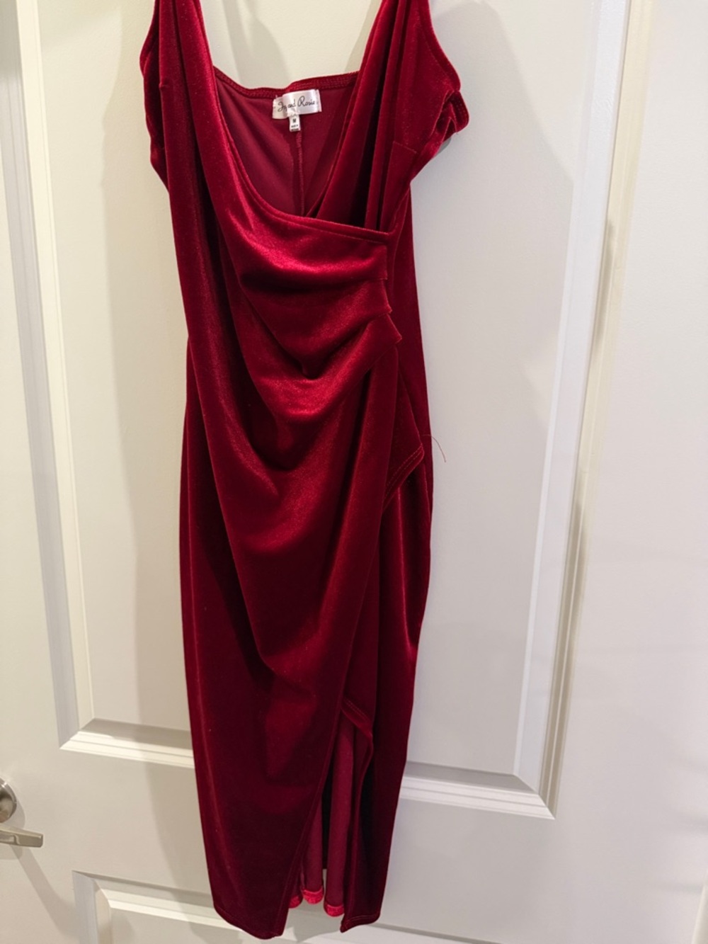 Velvet red dress